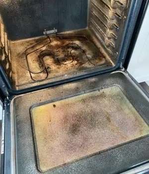 after oven cleaning